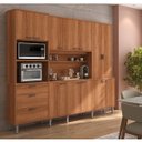 Ver imagem 1 de Armário de Cozinha Pulse 12 Portas 3 Gavetas Jequitibá - Lukaliam