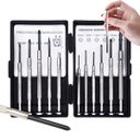 Ver imagem 1 de Kit Jogo de Chave Precisão Reparo Relógio Relojoeiro Celular 11 Pçs | Fertak