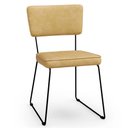 Ver imagem 7 de Kit 6 Cadeiras Decorativa Estofada para Sala de Jantar Allana L02 Couríssimo Casco Fendi - Lyam Deco