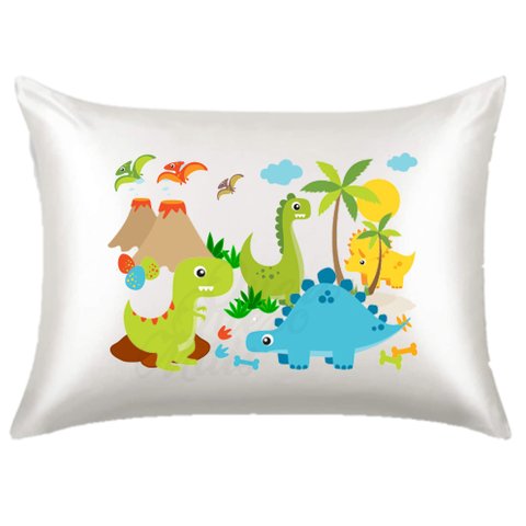 Fronha de Cetim Dinossauro Cute 1 Infantil
