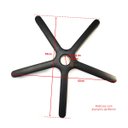 Ver imagem 5 de Estrela em Nylon Secretária Executiva Preta Resistente com Rodizios