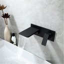 Ver imagem 1 de Torneira Banheiro e Lavabo de Parede Monocomando - Preta