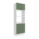 Ver imagem 1 de Kit 2 Fornos Celeste Kappesberg 100% Mdf 4 Portas Branco/verde 70cm
