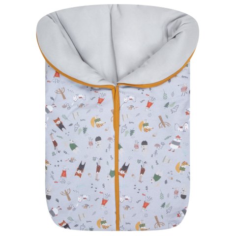 Porta Bebê / Saco de Dormir Bebê Escandinavo Cinza Lunar - Hug