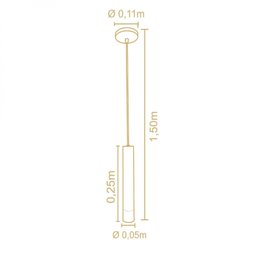 Pendente Legno Madeira 25cm Madelustre - 3