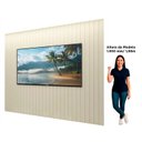 Ver imagem 5 de Painel Ripado para TV até 84 Polegadas 100% MDF 230cmx250cm Majestade Bege Off White