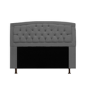 Ver imagem 2 de Cabeceira Geovana e Calçadeira Veneza Para Quarto Solteiro 90cm Suede Cinza - LM DECOR