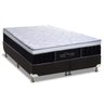Cama Box King: Colchão Molas Probel MasterPocket Ensacadas Perfil Springs Plus + Base CRC Suede Blac - 1