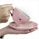 Ver imagem 4 de Jogo de Xícaras Chá Lamour 160ml 12 Peças Etilux Rosa