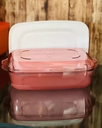Ver imagem 3 de Tupperware Travessa Microplus Rosa 1,7 L. Tupperware Travessa Microplus Rosa 1,7 L.