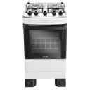 Ver imagem 1 de Fogão Mueller 4 Bocas com Mesa Inox e Acendimento Automático Total Branco Mfi4bf Bivolt