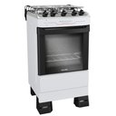 Ver imagem 2 de Fogão Mueller 4 Bocas com Mesa Inox e Acendimento Automático Total Branco Mfi4bf Bivolt