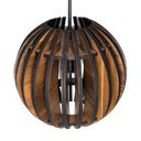 Ver imagem 1 de Pendente Madeira Bola Tabaco 1xe27 - Lumanti