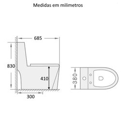 Vaso Sanitário Acoplado (monobloco) Imperial Diamond Prime - 8