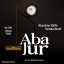 Ver imagem 2 de Luminaria de Mesa Inclinado Jabuticaba com Vidro Globo Bivolt G9 - Dourado/fume