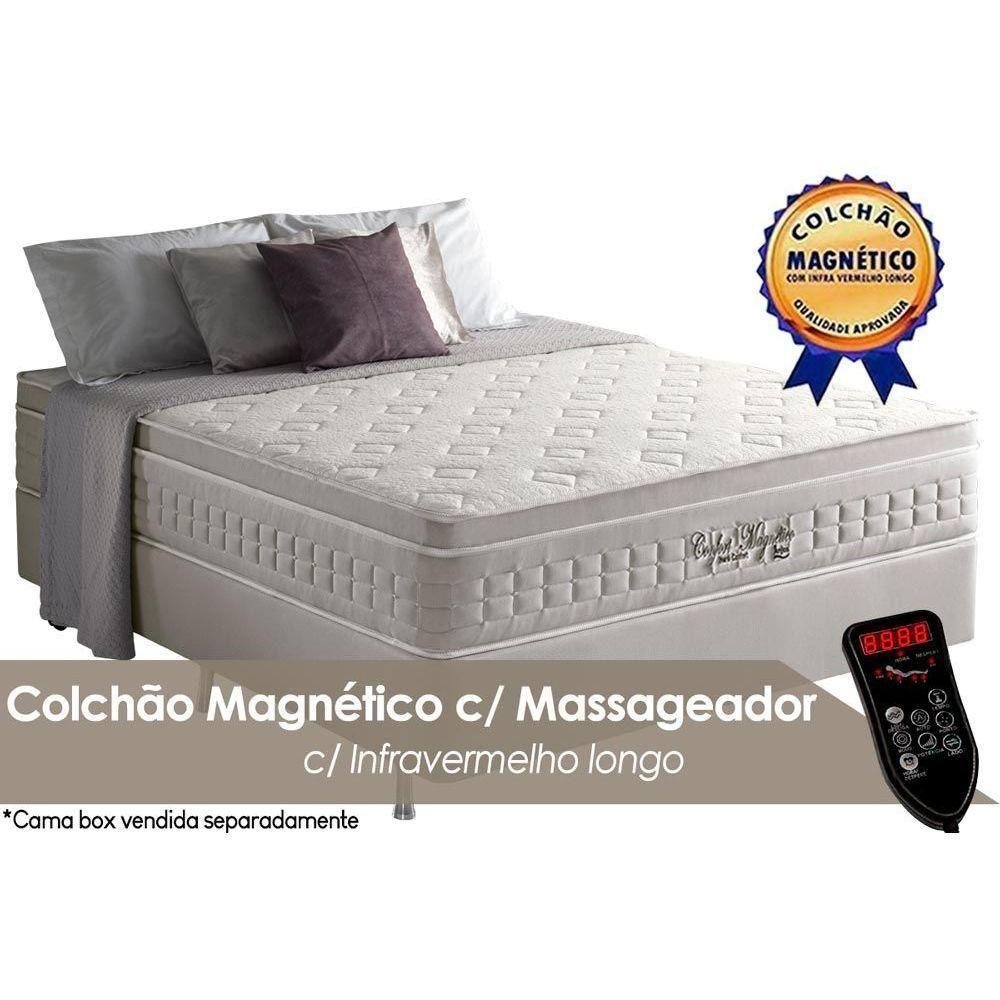 Colchão Casal Magnético C-vibro Massagem Confort Euro Pillow (138x188x32) - Anjos