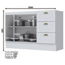 Ver imagem 2 de Cozinha Modulada Henn Americana 2 Peças Branco