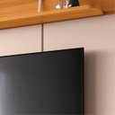 Ver imagem 6 de Painel Tv 70 Pol 180cm Bancada Suspensa Gava H01 Off/cinamomo - Mpozenato