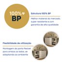 Ver imagem 5 de Armário Multiuso 1 Porta 4 Gavetas 2 Nichos em MDP BP Branco
