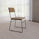 Ver imagem 2 de Kit 6 Cadeiras Málaga Veludo Marrom para Mesa Sala de Jantar Cozinha - Marrom