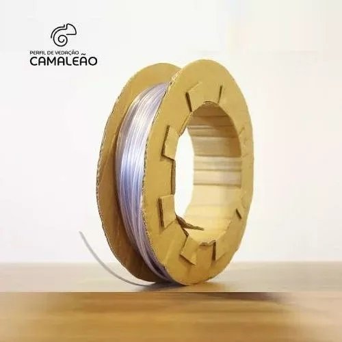 Perfil Camaleão Incolor para Vedação de Vidros - 10 Metros - 5