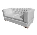 Ver imagem 2 de Dois Sofás ChesterField Dubai 180M Corano Branco Sala/Recepção