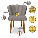 Ver imagem 2 de Kit 02 Cadeiras para Mesa de Jantar Flor Pés Palito - Balaqui Decor Cor:capuccino