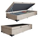 Ver imagem 1 de Cama Box Baú Solteiro Suede Bege Emth 88x188x40