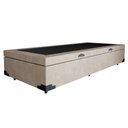 Ver imagem 4 de Cama Box Baú Solteiro Suede Bege Emth 88x188x40