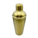 Ver imagem 1 de Coqueteleira Aço Inox Dourado 500ml C/ Coador Drinks Caipirinha Bar Fineza