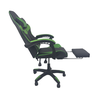 Cadeira Gamer Stillus Ergonômica com Apoio para Os Pés - Preto Verde - 6