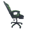 Cadeira Gamer Stillus Ergonômica com Apoio para Os Pés - Preto Verde - 7
