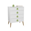 Ver imagem 4 de Cômoda 4 Gavetas 100% MDF Dolce