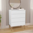 Ver imagem 1 de Cômoda 4 Gavetas 100% MDF Dolce