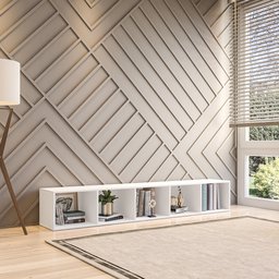 Estante Horizontal ou Vertical 5 Nichos 186cmx30cm Liverpool - 2