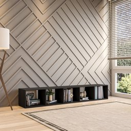Estante Horizontal ou Vertical 5 Nichos 186cmx30cm Liverpool - 2