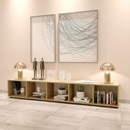 Estante Horizontal ou Vertical 5 Nichos 186cmx30cm Liverpool - 1
