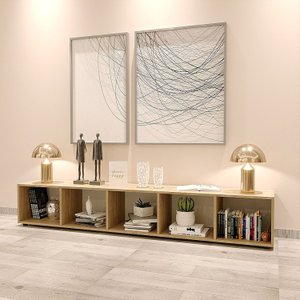 Estante Horizontal ou Vertical 5 Nichos 186cmx30cm Liverpool