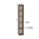 Ver imagem 4 de Estante/Rack Horizontal ou Vertical 5 Nichos 186cmx30cm Liverpool