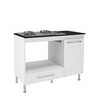 Balcão Modulado para Forno e Cooktop 105cm 1 Porta 1 Gaveta Madrid Fidelitá - 2