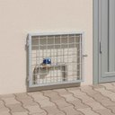 Ver imagem 2 de Grade de Proteção Zincado para Hidrômetro com Dobradiças 52x43 Cm - Hy107