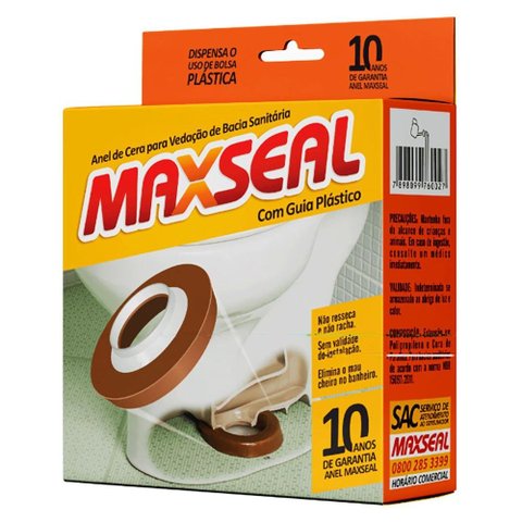 Kit 10 Anel de Vedação tipo Cera Vaso Sanitário c/ Guia