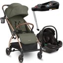 Ver imagem 1 de Carrinho Joy Army Green + Bebe Conforto I-prime e Base Isofix - Kikka Boo