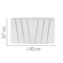 Ver imagem 3 de Painel Estofada Bélgica 140cm Casal Para Cama Box Quarto Corino Branco - Gat Magazine