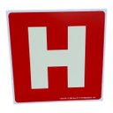 Ver imagem 1 de Placa de Sinalização Fotoluminescente Simbolo Letra H 15x15