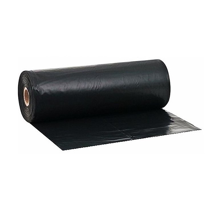 Lona Plástica 4X50 Preta Fina Plasitap Plastic - 1