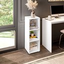 Ver mais imagens de Estante de Livros 30CMX83CM Modular 3 Nichos Austin Branco