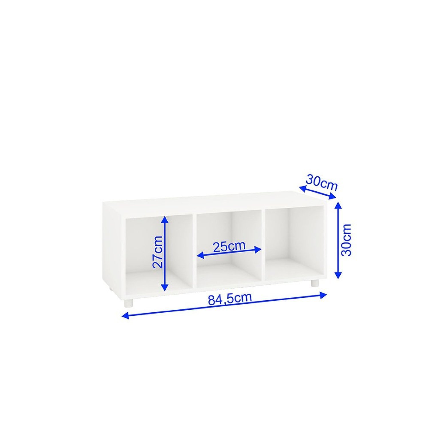 Estante para Livros Modular 3 Nichos Austin - 6