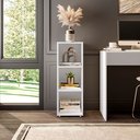 Ver imagem 1 de Estante de Livros 30CMX83CM Modular 3 Nichos Austin Branco