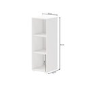 Ver imagem 3 de Estante de Livros 30CMX83CM Modular 3 Nichos Austin Branco